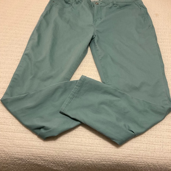 Curve Appeal Women's Ankle Jeans - Teal - Picture 4 of 7